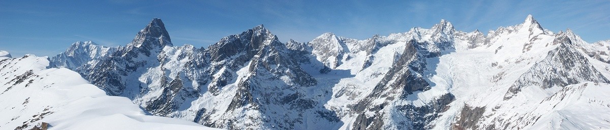 Le massif du Mont Blanc versant italien