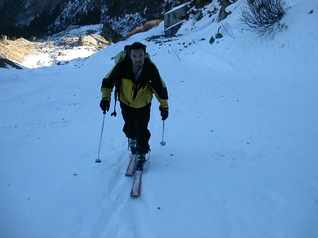 à l'attaque de la Combe Nord du Col des Chasseurs