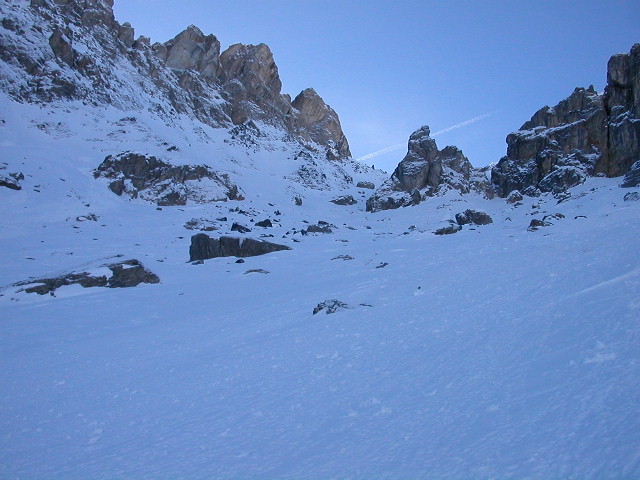 La combe Nord du Col des Chasseurs