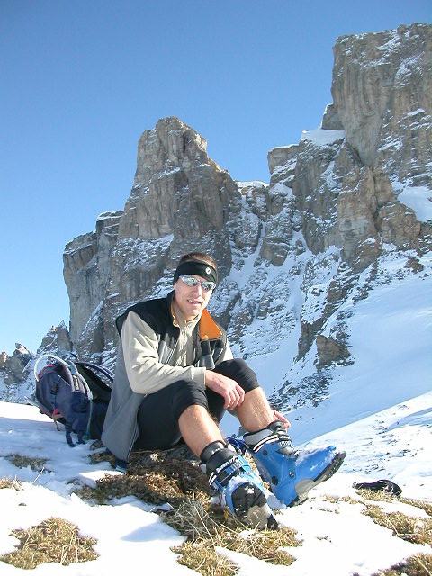 Laurent au col des Chasseurs
