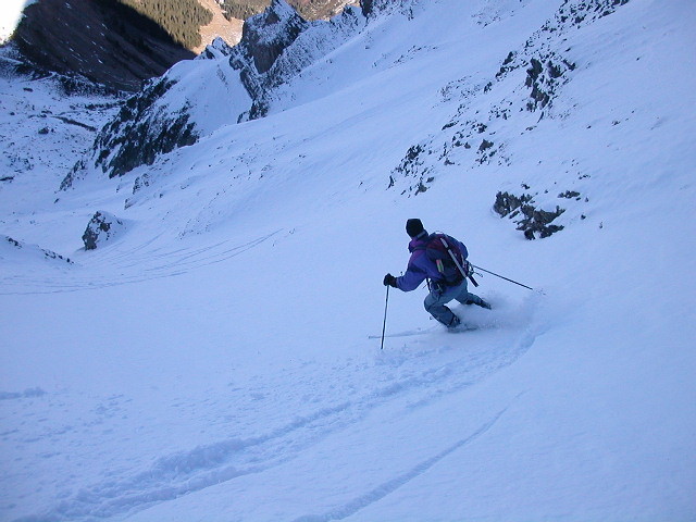 A mon tour de m'éclater dans la Combe Nord du Col des Chasseurs