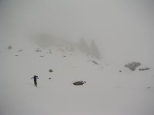 Montée à la brèche du vallon de la route