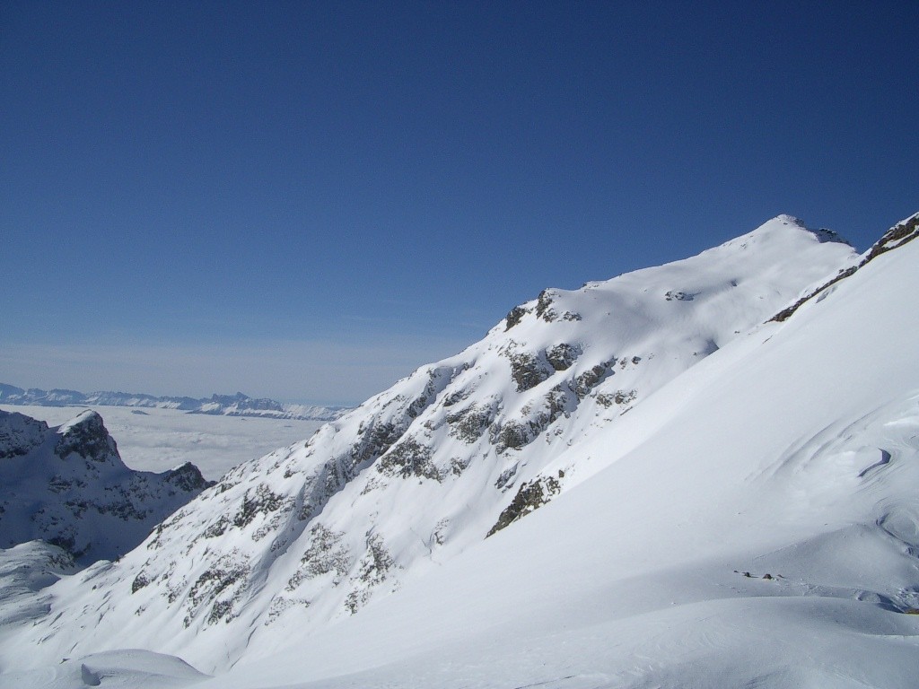 Grande lance de Domène depuis le col Couttet