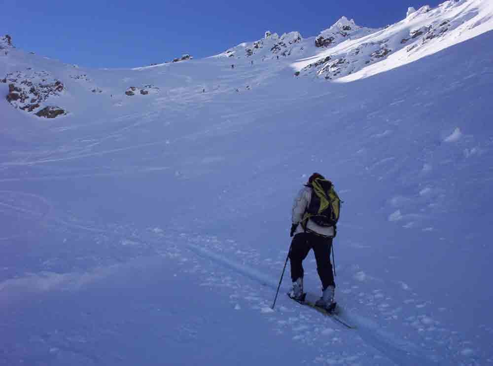 arrivée au col
