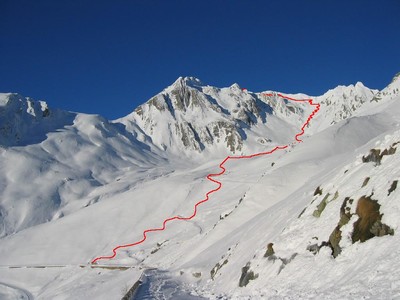 itinerario alla Aiguille des Sasses