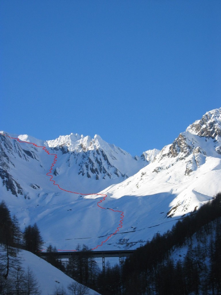 itinerario dal ponte di St Remy