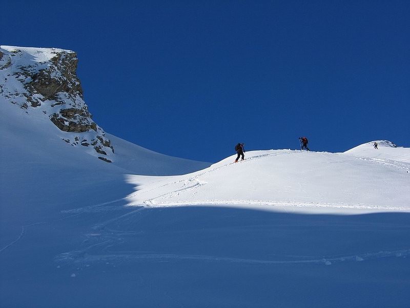 Salendo al Col Champillon