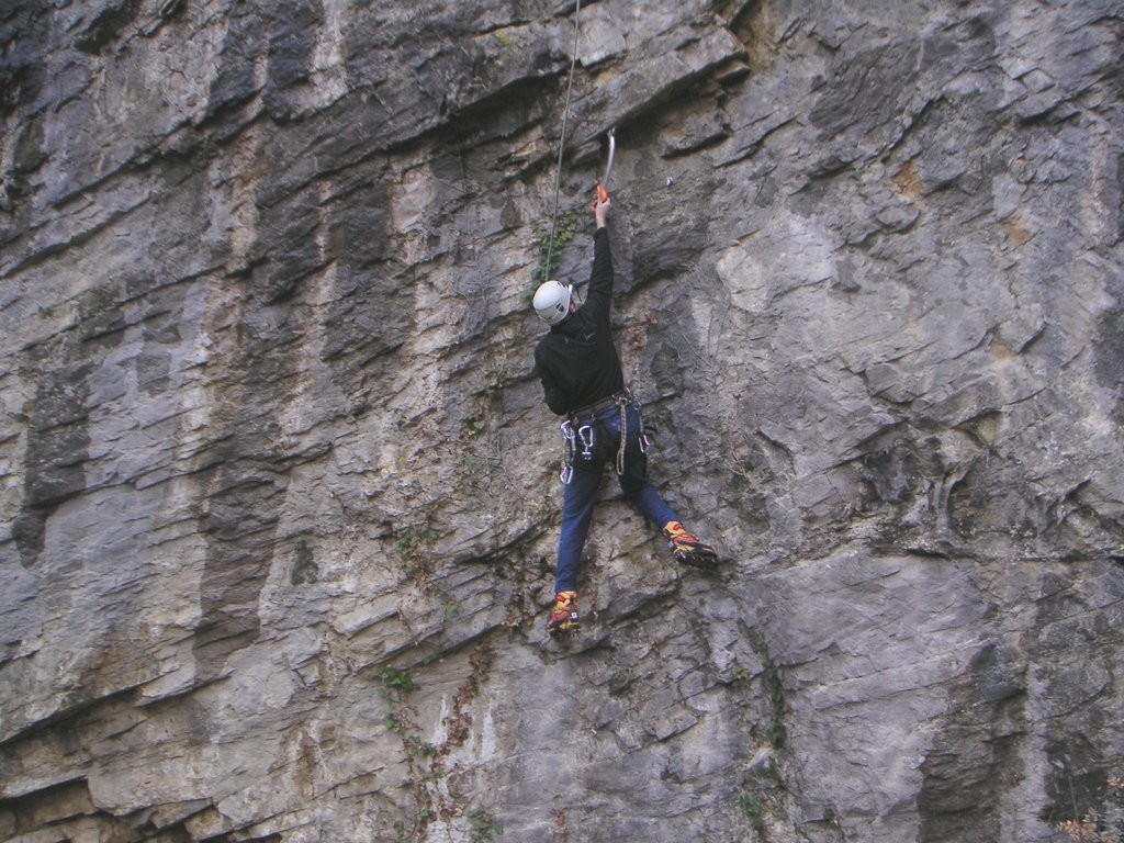Entrainement au dry-tooling au Coup de Sabre à Grenoble