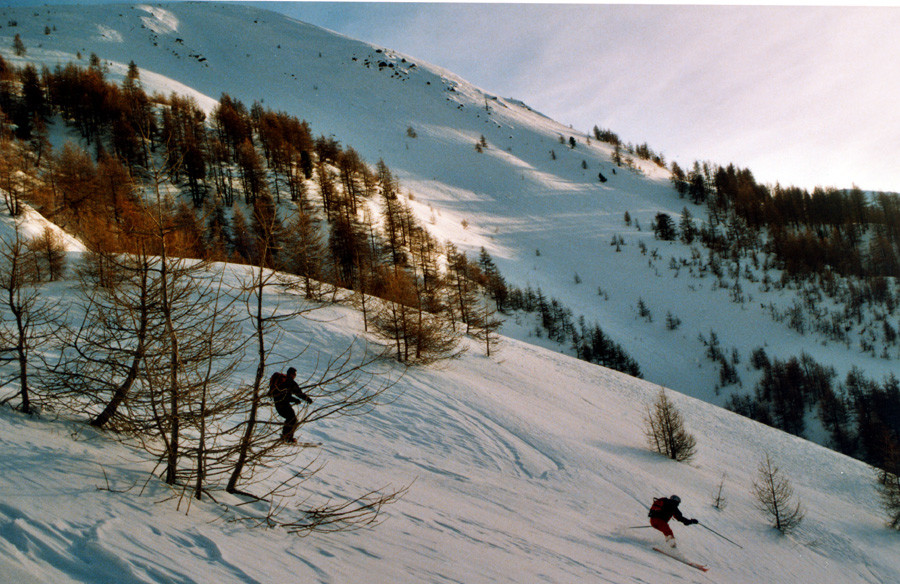 La descente dans les sous bois...