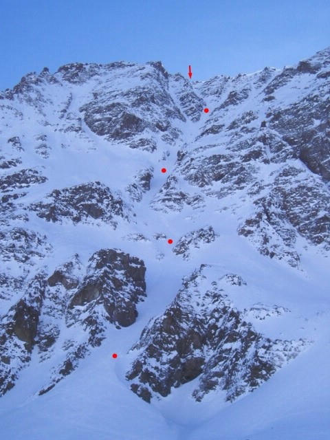 Roc Noir de Combeynot - Couloir Oriental
