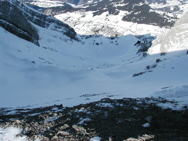 la combe de la Creuse depuis la Porte des Aravis