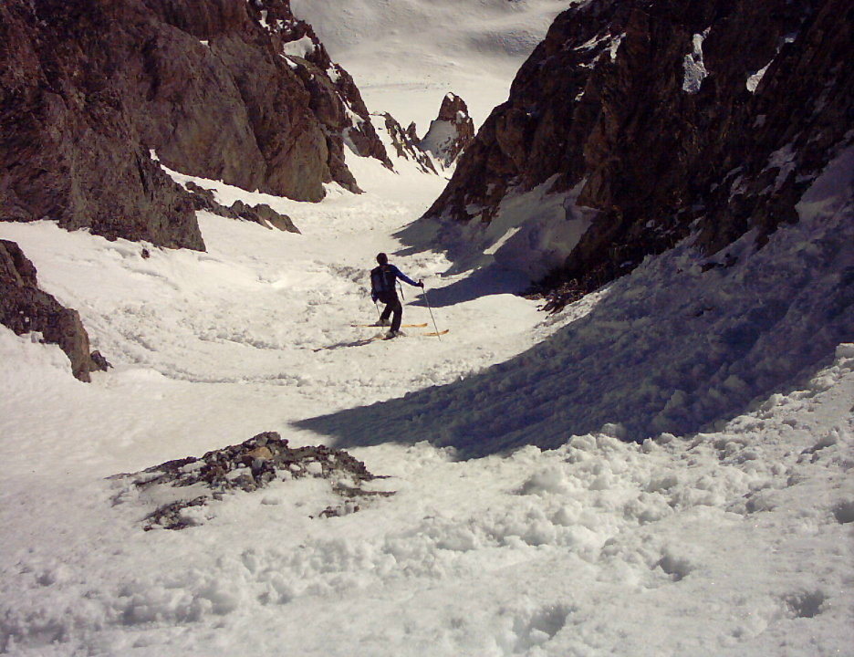 Danilo Giraudo sur la TETE DE MOISE (Oronaye)- Couloir sud