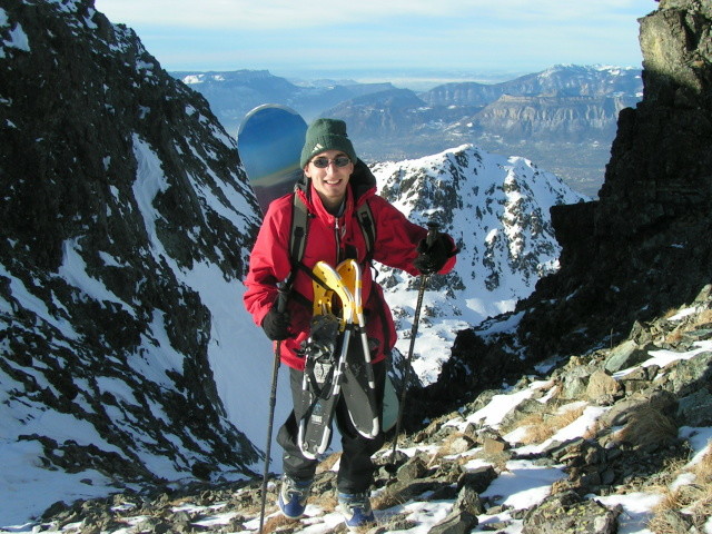 Sylvain Melmoux à la sortie du couloir N du Grand Van.
