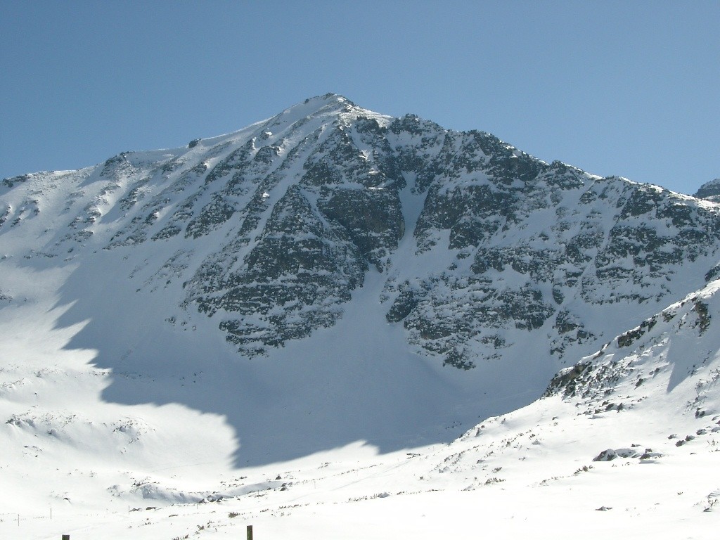 Mont Mussala, vu de la station de ski de Borovets