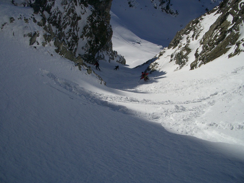 Dans le couloir de la pointe de Vaudaine