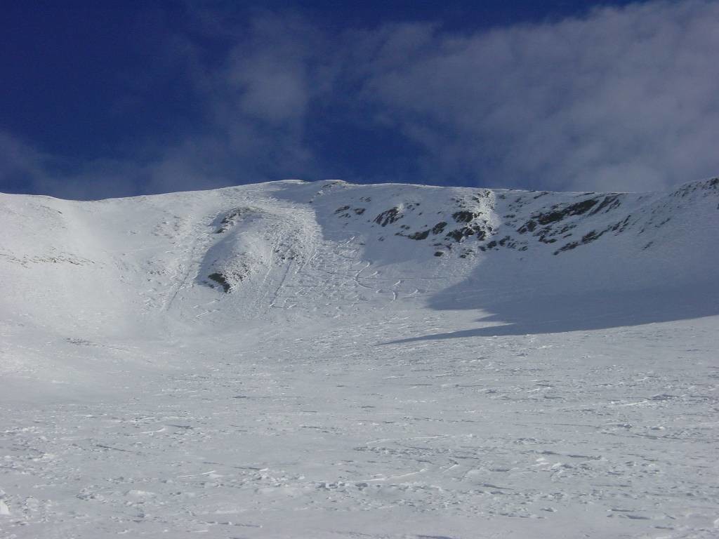 Couloirs de descente directe du Mt Charvin