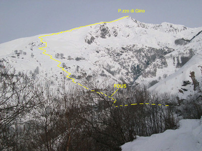 Schizzo itinerario al P.zzo di Gino Schizzo itinerario al P.zzo di Gino