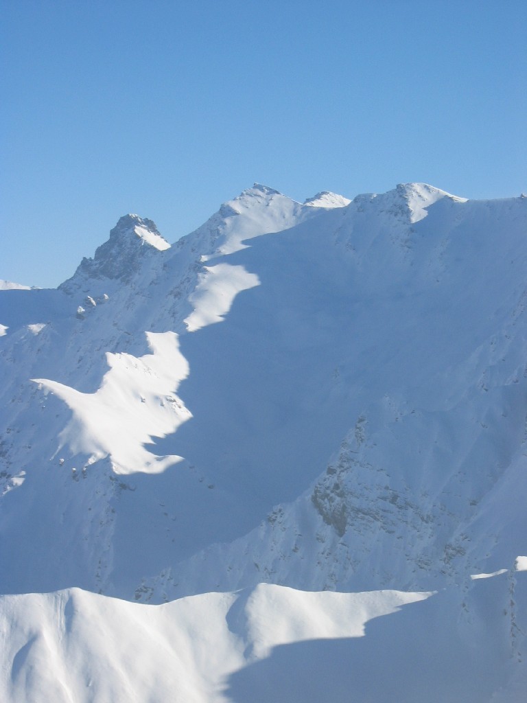Le Longet de St Veran vu depuis la Pointe des Marcelettes