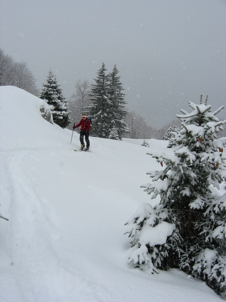Belle neige mais mauvais temps