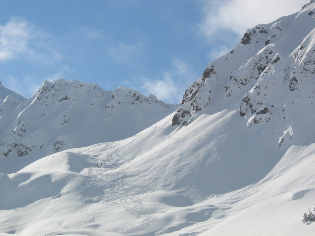 Le col de la Fenetre vu du plateau supérieur