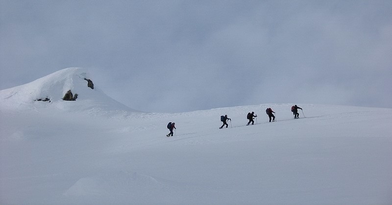 Salendo al Passo di Caronella