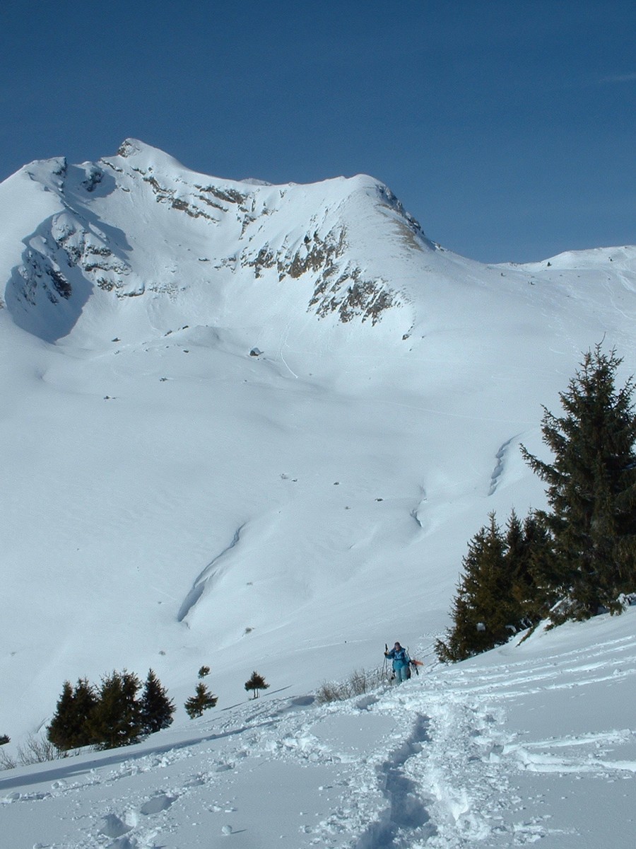 Petite remontée à la descente du Col Ratti