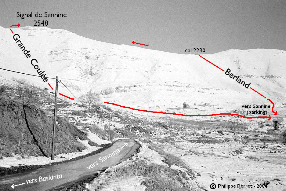 Itineraire Berland/ Grande Coulee