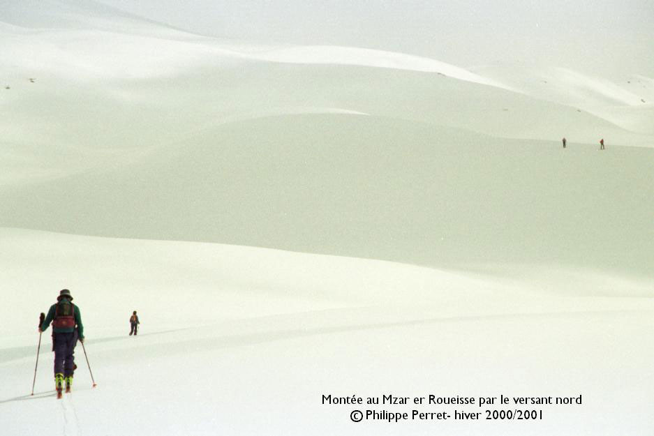 Montee dans le versant Nord de Mzar er Roueisse