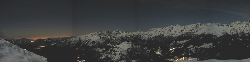 panorama dalla vetta del timogno verso S