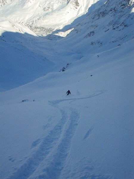 Descente sur la Combe de Drône
