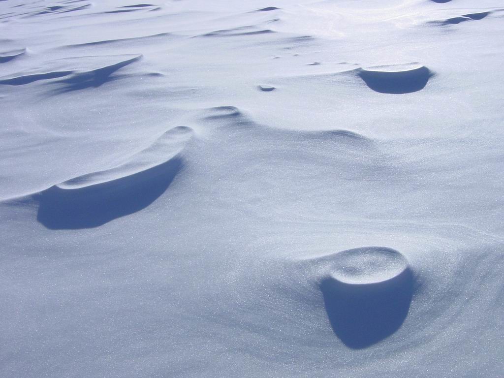 Surface taillée par le vent