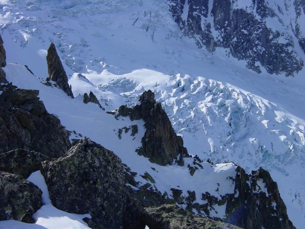 Détail sur le glacier du Trient