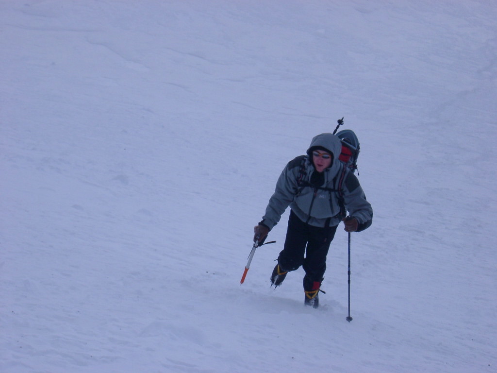 david lors de la marche d'approche