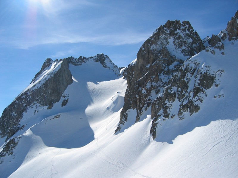 Grd Pic de la Lauzière, vu du col des Aiguillons