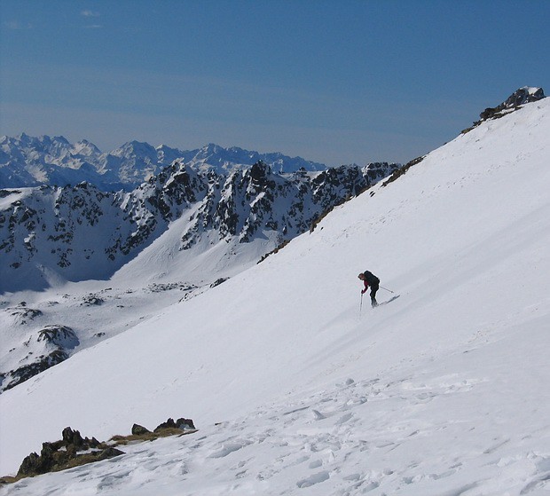 Discesa diretta dal Monte Redival