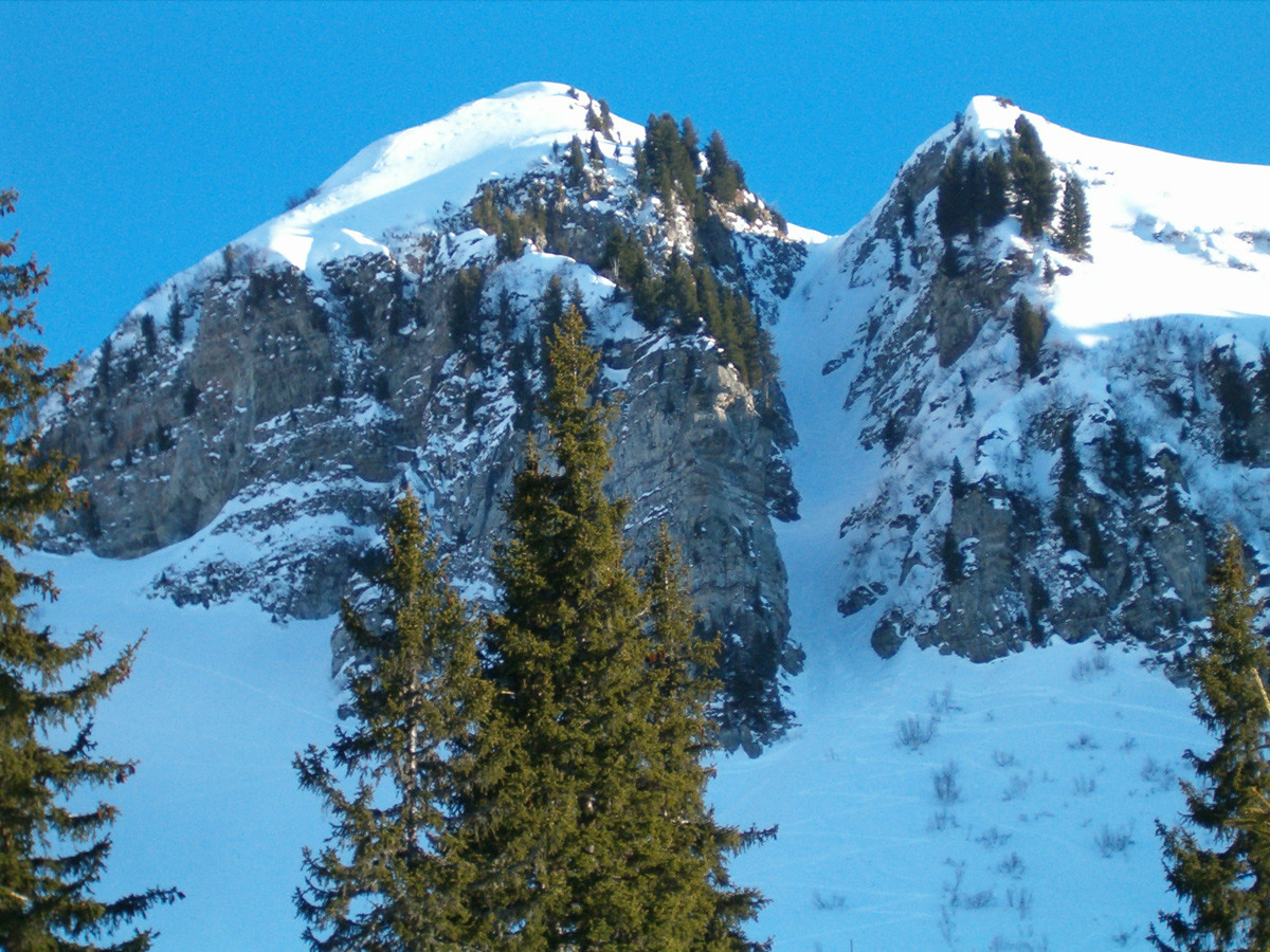 Vue détaillée sur le Couloir "aux Poubelles"