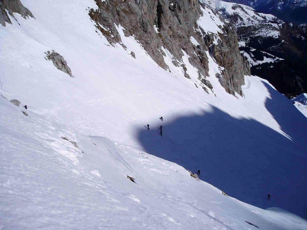 La salita al passo di Corna Piana