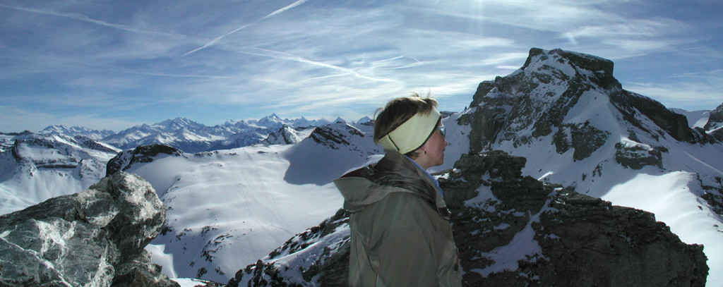 Vue du Tierhörnli sur le Rote Totz et le Steghorn