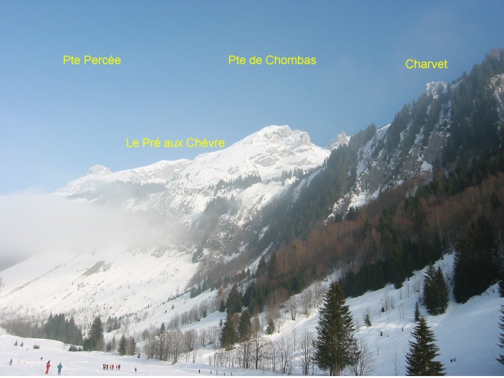 Pointe de Chombas : Le "pré aux chevres"