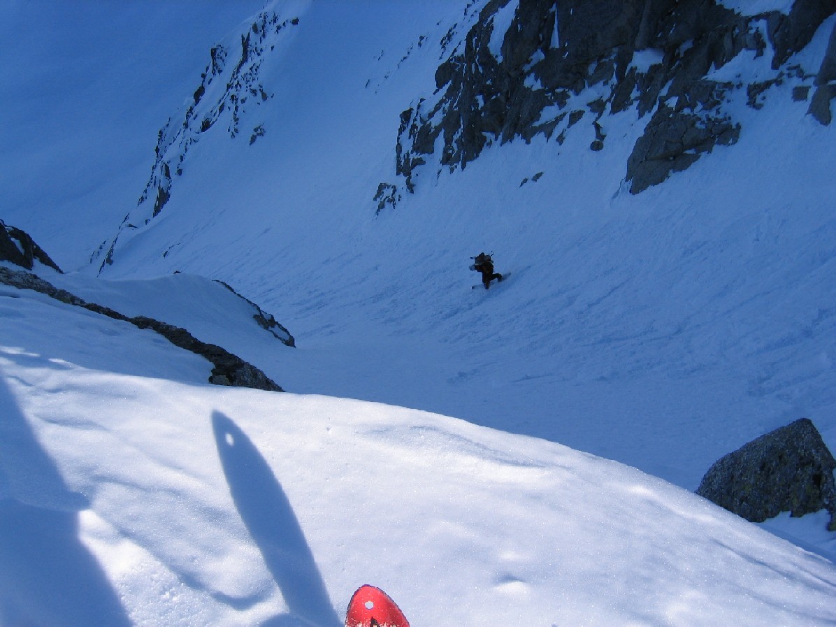 Christophe dans la première partie du couloir