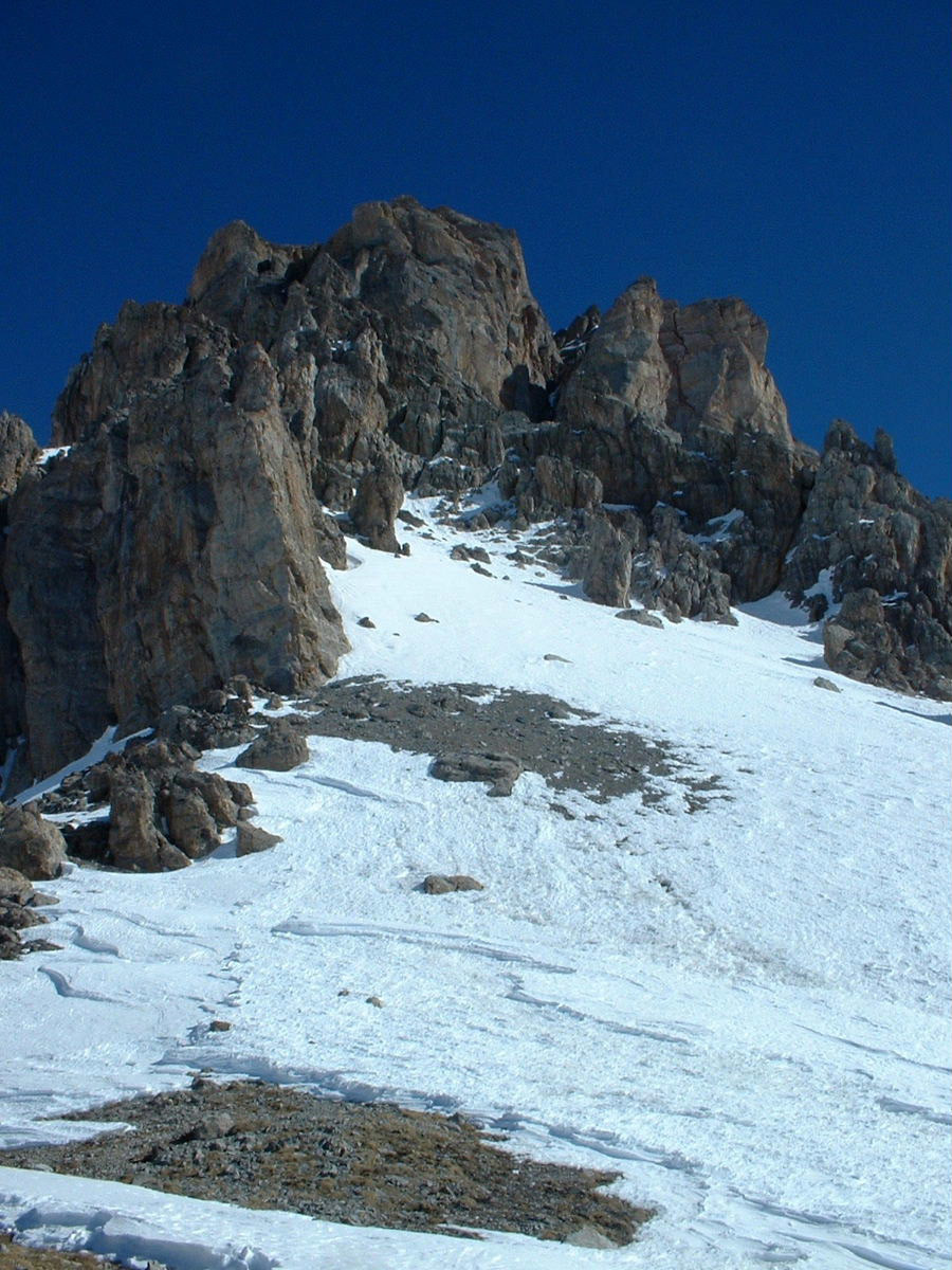 Brec de Chambeyron (3389m) : depuis le Pas de la Couleta