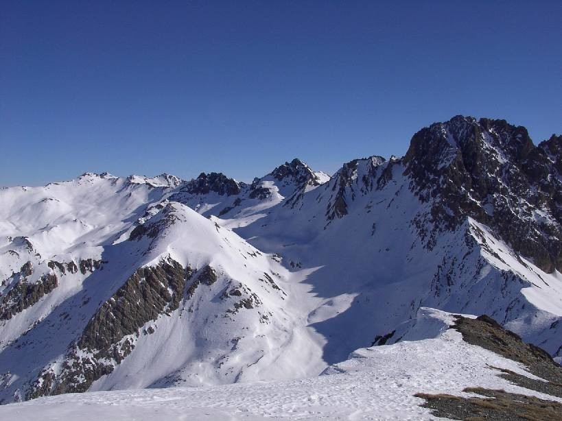 Peouvou et Tete de Longet vus du Rissace
