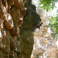 Olivier dans le Gang des Barbus , 6a+