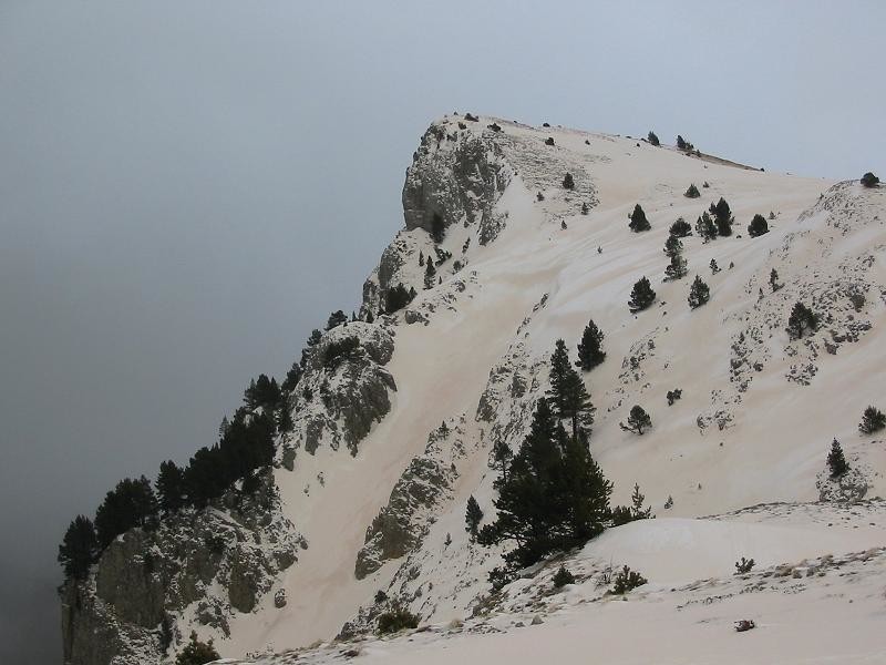 couloir au dessus du pas de la selle