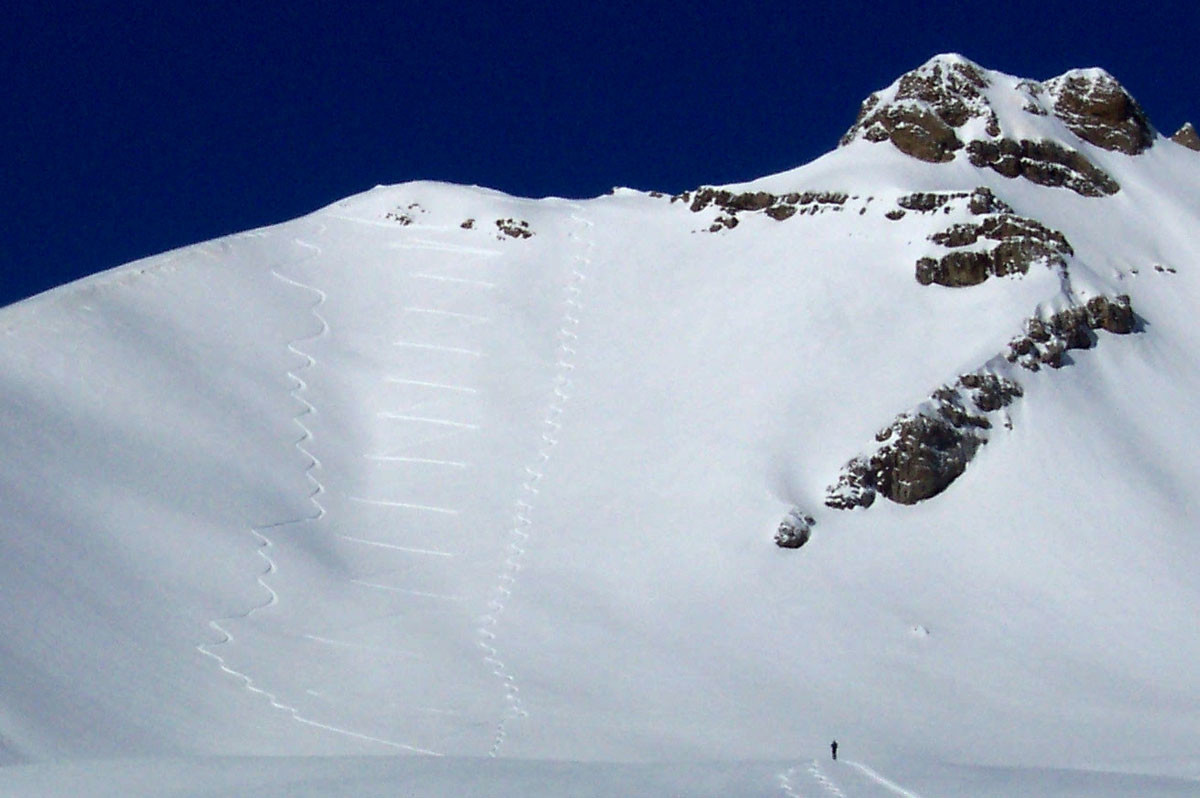 Traces de montée et descente de Soleil Boeuf