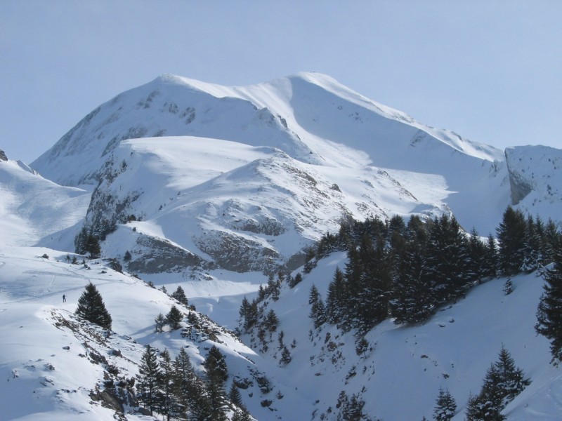 Mont Charvin - vue de la face W