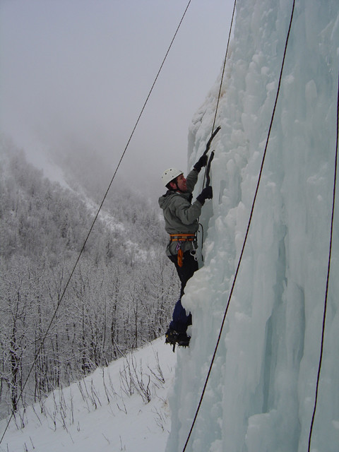 Cascade de glace à Freissinières