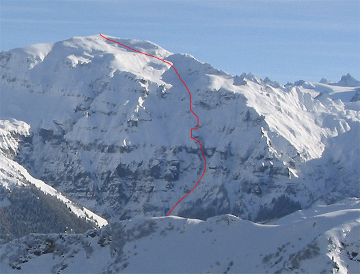 Couloir du Lion Le Buet versant W