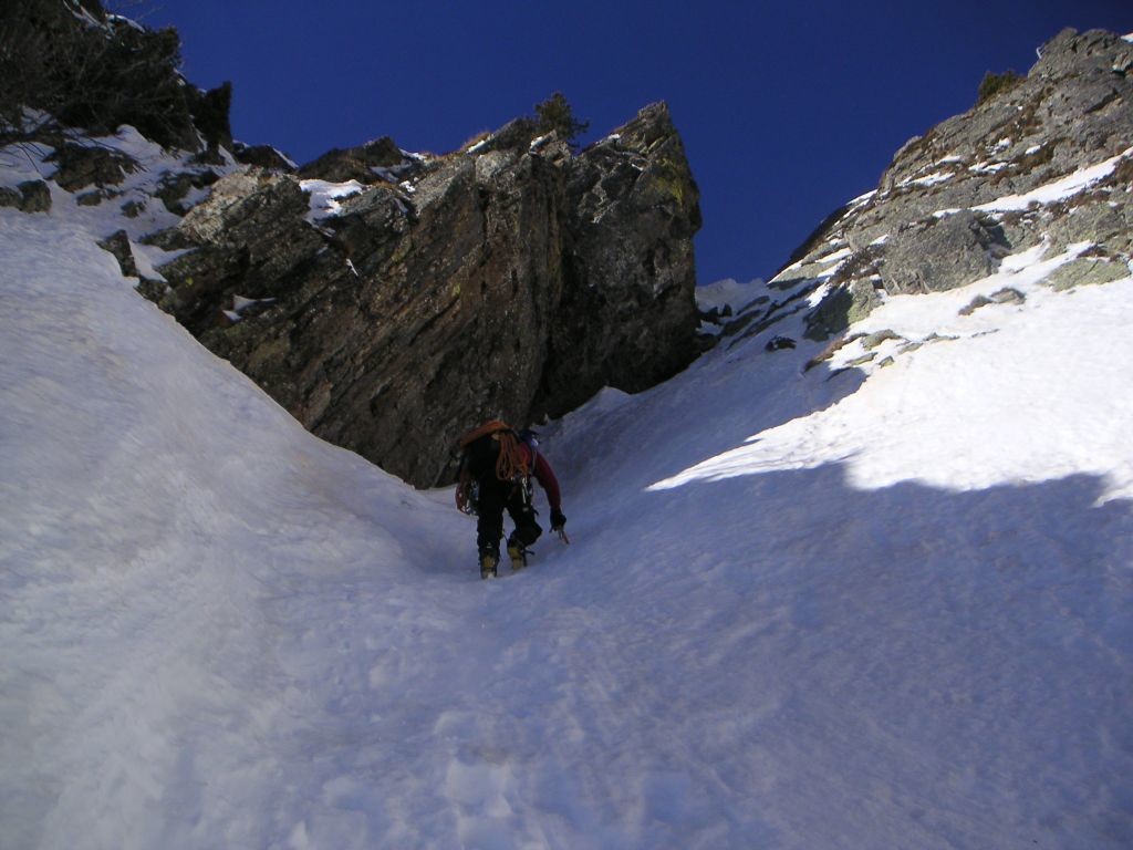 Un petit crux mixteux se profile