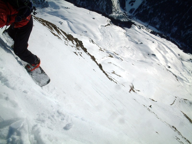 Descente de la face SE de la Grande Balmaz